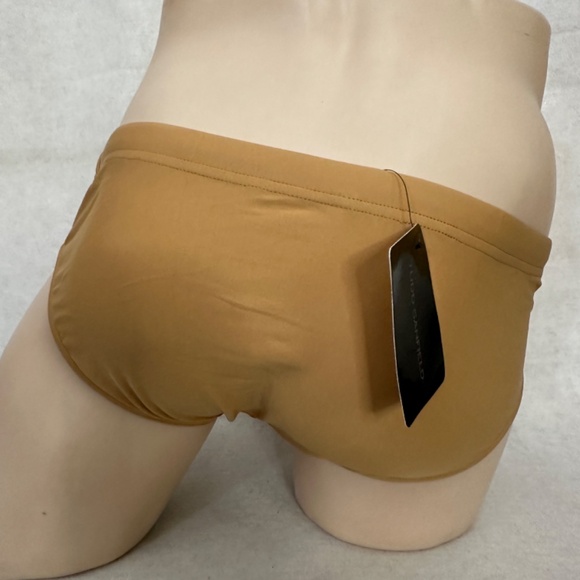 Todd Sanfield Sand Freestyle Deep Swimsuit Large New with tags 80% nylon - Picture 3 of 6